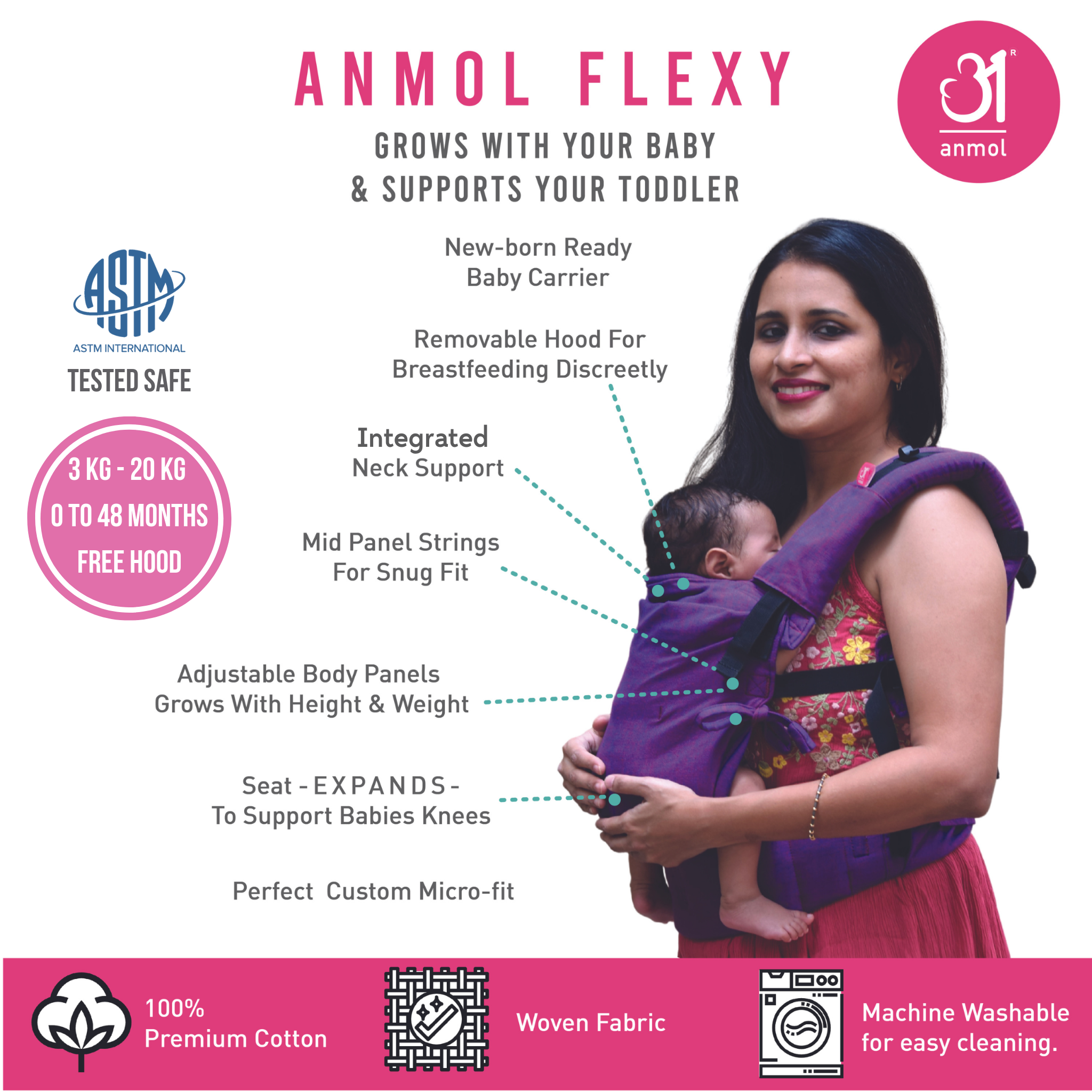 Shiv Snow Flexy+Lumbar Support+Droolers