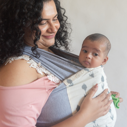 Image of Ikat Tulip Grey Hybrid Wrap