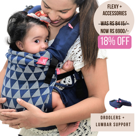 Shamsher Navy Blue Flexy+Lumbar Support+Droolers