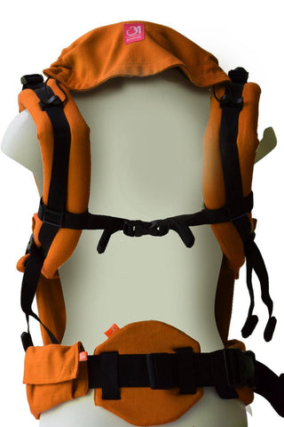 Image of Orange Lumbar Support - Anmol Baby Carriers