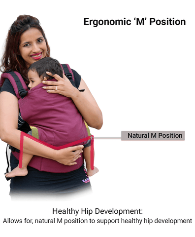 Image of Anmol Easy Burgundy - Anmol Baby Carriers