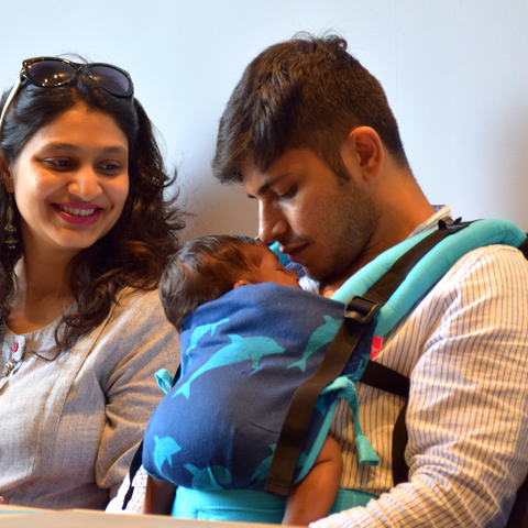 Image of Dolphin Turquoise Blue Flexy - Anmol Baby Carriers