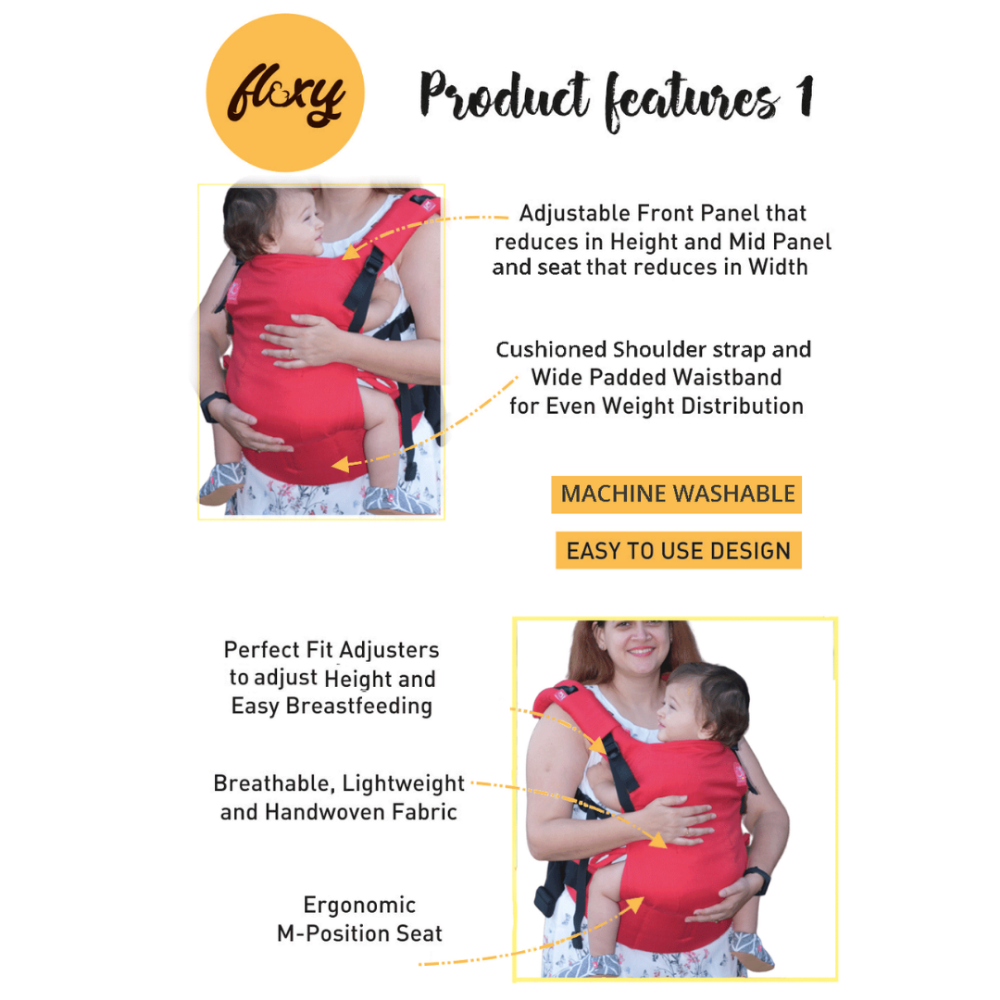 Deep Red Flexy - Anmol Baby Carriers