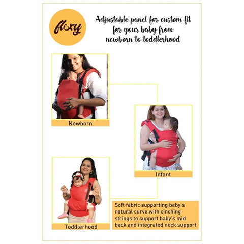 Image of Deep Red Flexy - Anmol Baby Carriers