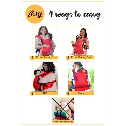 Image of Deep Red Flexy - Anmol Baby Carriers