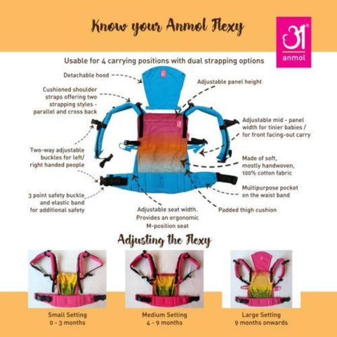 Image of Deep Red Flexy - Anmol Baby Carriers