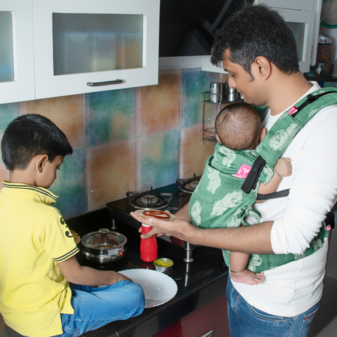 Image of Hasti Green Flexy - Anmol Baby Carriers