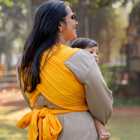 Image of Ikat Tulip Yellow Hybrid Wrap