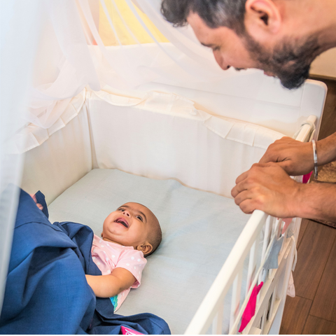 Image of Navy Blue Blanket (Plain weave) - Anmol Baby Carriers