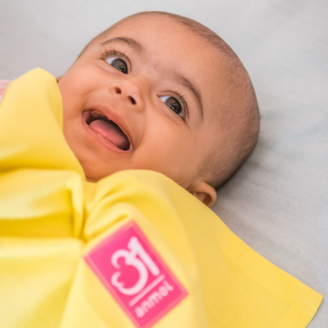 Image of Yellow Blanket (Plain weave) - Anmol Baby Carriers