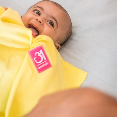 Image of Peach Solid Handwoven Blanket - Anmol Baby Carriers