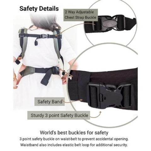 Image of Anmol Easy Olive Baby Carrier - Anmol Baby Carriers