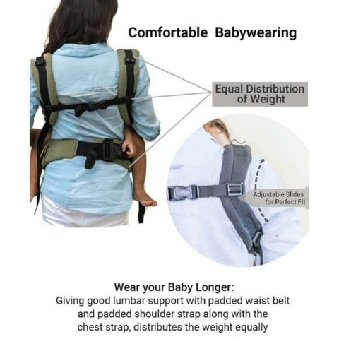 Image of Anmol Easy Olive Baby Carrier - Anmol Baby Carriers