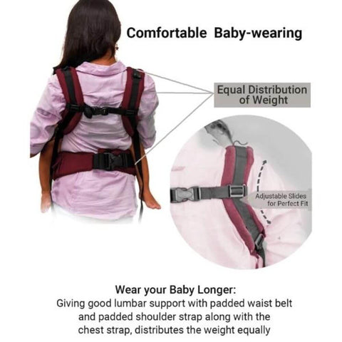 Image of Anmol Easy Burgundy - Anmol Baby Carriers