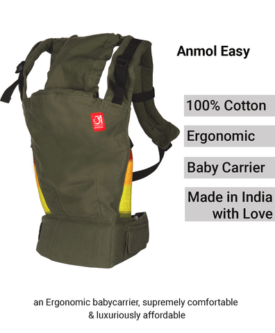 Image of Anmol Easy Olive Baby Carrier - Anmol Baby Carriers