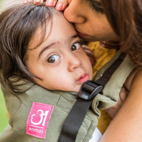 Image of Anmol Easy Olive Baby Carrier - Anmol Baby Carriers