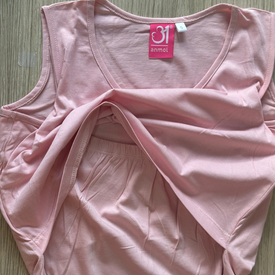 Breastfeeding T-shirt Sleeveless and Round Neck