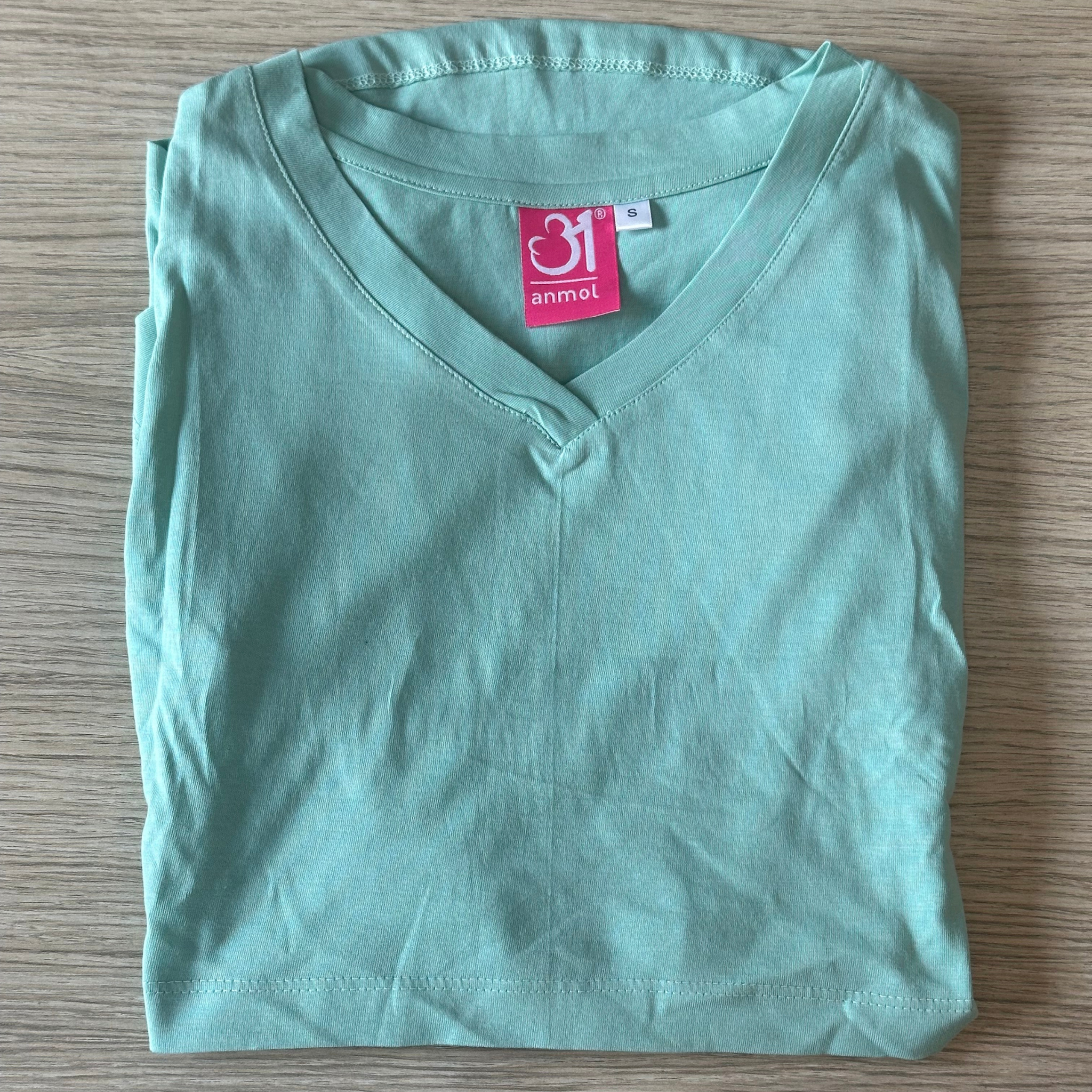 Breastfeeding T-shirt With Short sleeves and V neck