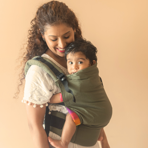 Image of Anmol Easy Olive Baby Carrier