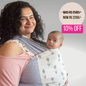Ikat Tulip Grey Hybrid Wrap