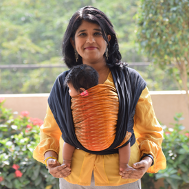 Ikat Indradhanush Black Hybrid Wrap