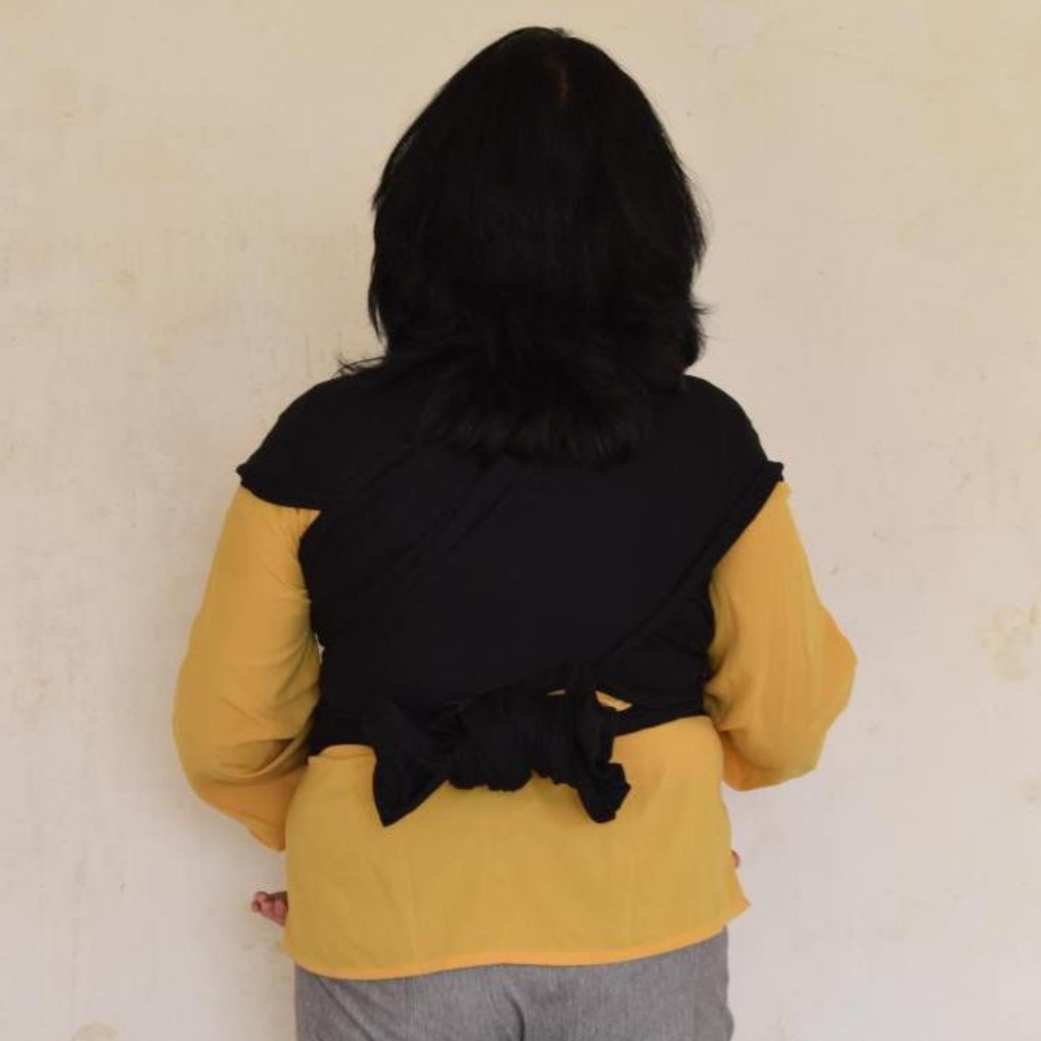 Ikat Indradhanush Black Hybrid Wrap