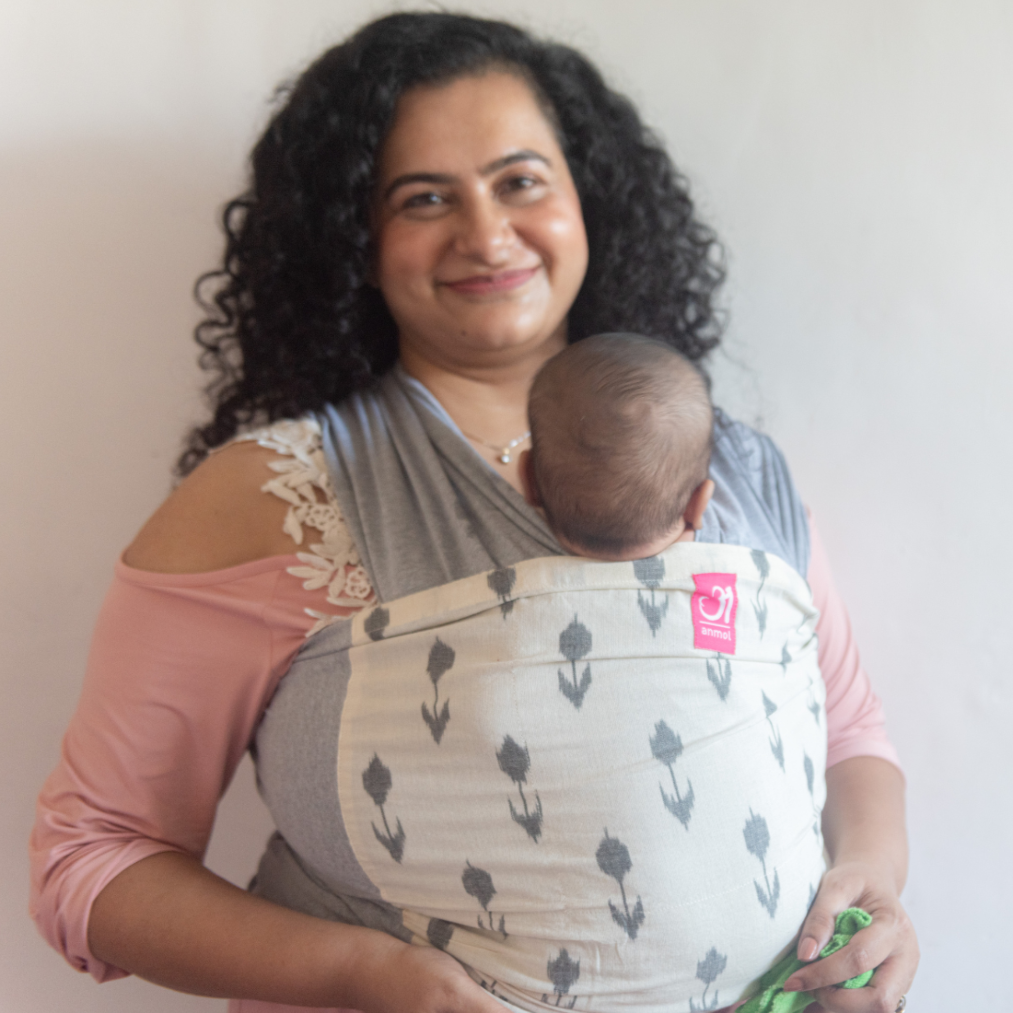 Ikat Tulip Grey Hybrid Wrap