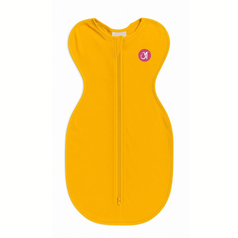 Image of Anmol Yellow Full Stretch Hybrid Wrap + Yellow Snuggler + Yellow Blanket