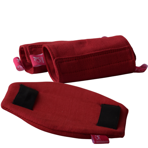 Image of Deep Red Flexy + Red Lumber Support & Droolers + Red Snuggler + Hridya Blanket