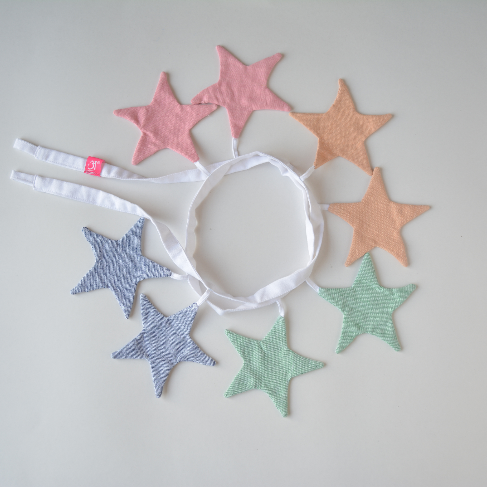 Anmol Easy Khakhi + Navy Blue Lumber Support & Droolers + Star Bunting
