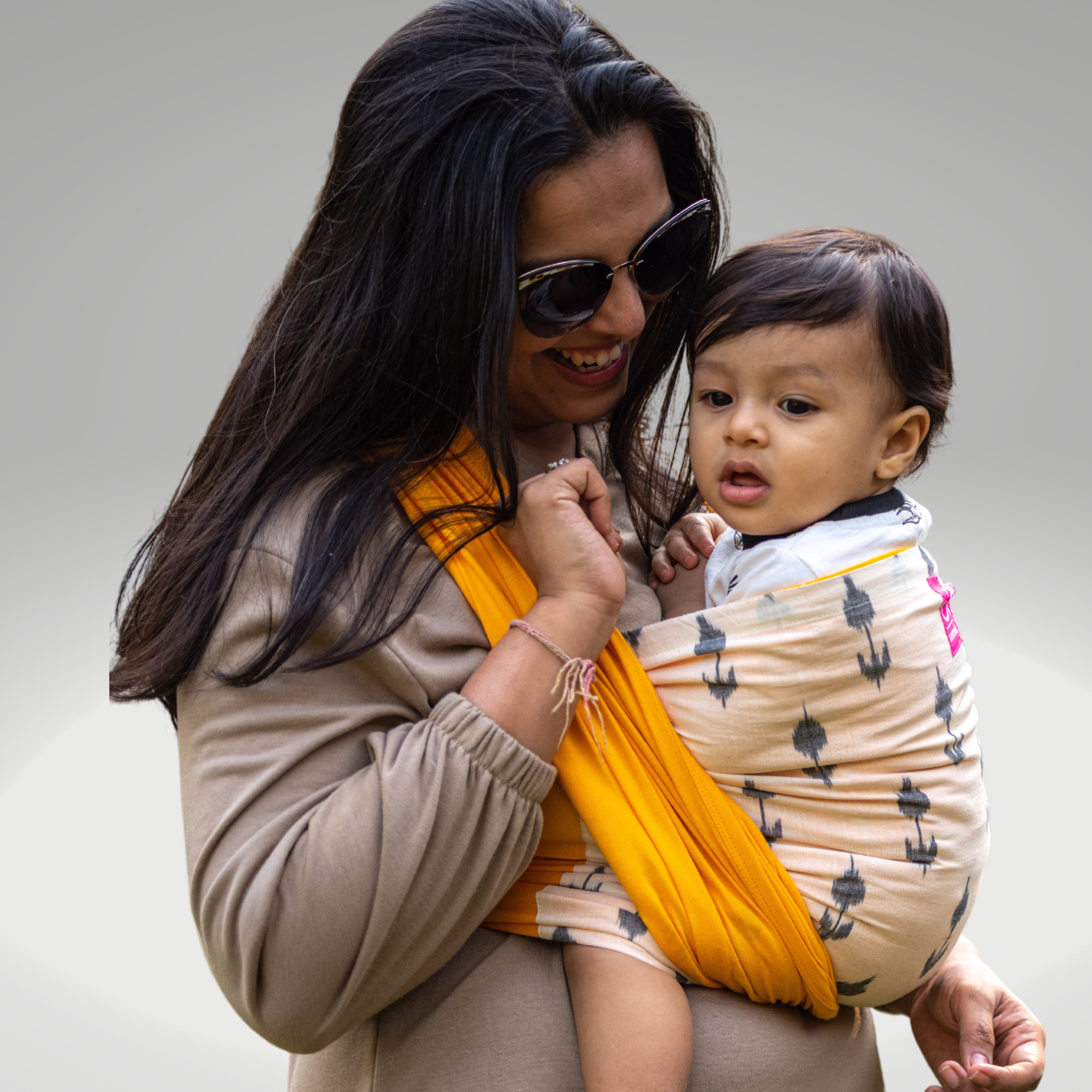 Ikat Tulip Yellow Hybrid Wrap