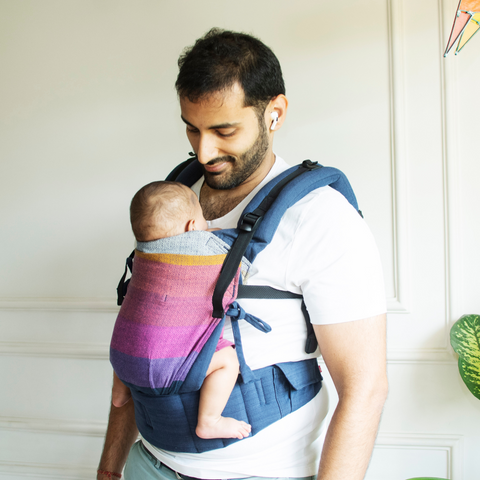 Image of Rishaan Navy Blue Flexy+Lumbar Support+Droolers