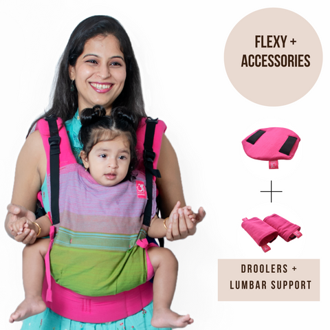 Image of Antara Pink Flexy+Lumbar Support+Droolers