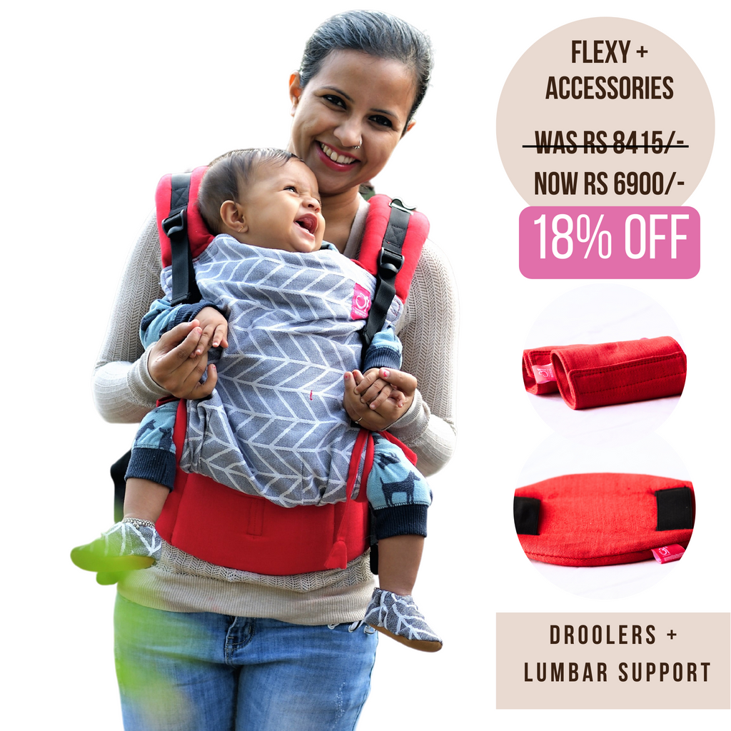 Shiv Red Flexy Lumbar Support Droolers Anmol Baby Carriers