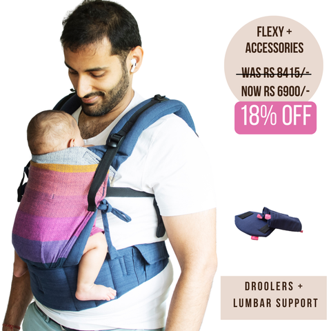 Image of Rishaan Navy Blue Flexy+Lumbar Support+Droolers