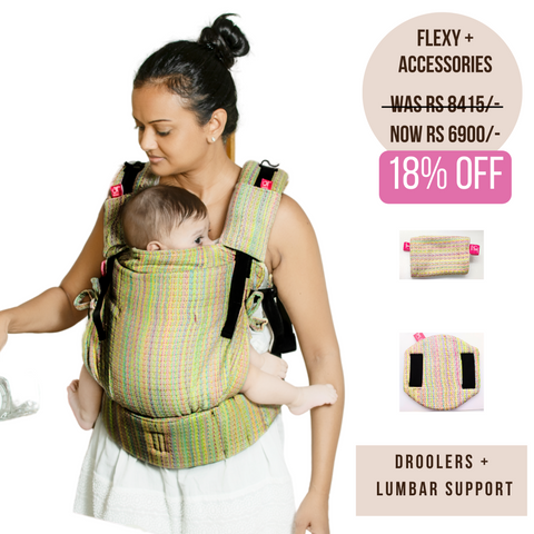 Image of Aquarelle Hearts Flexy+Lumbar Support+Droolers