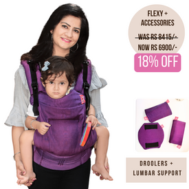 Purple Flexy+Lumbar Support+Droolers