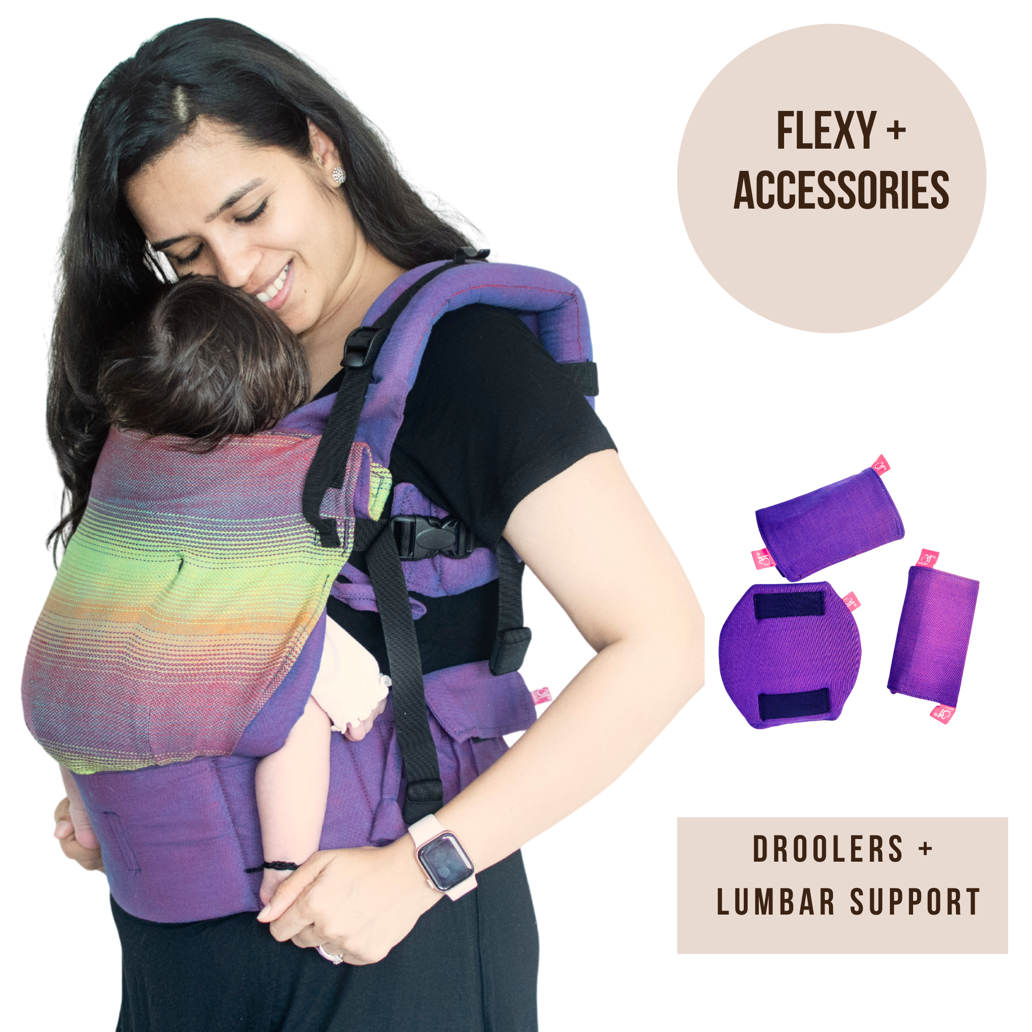 Tejveer Purple Flexy+Lumbar Support+Droolers