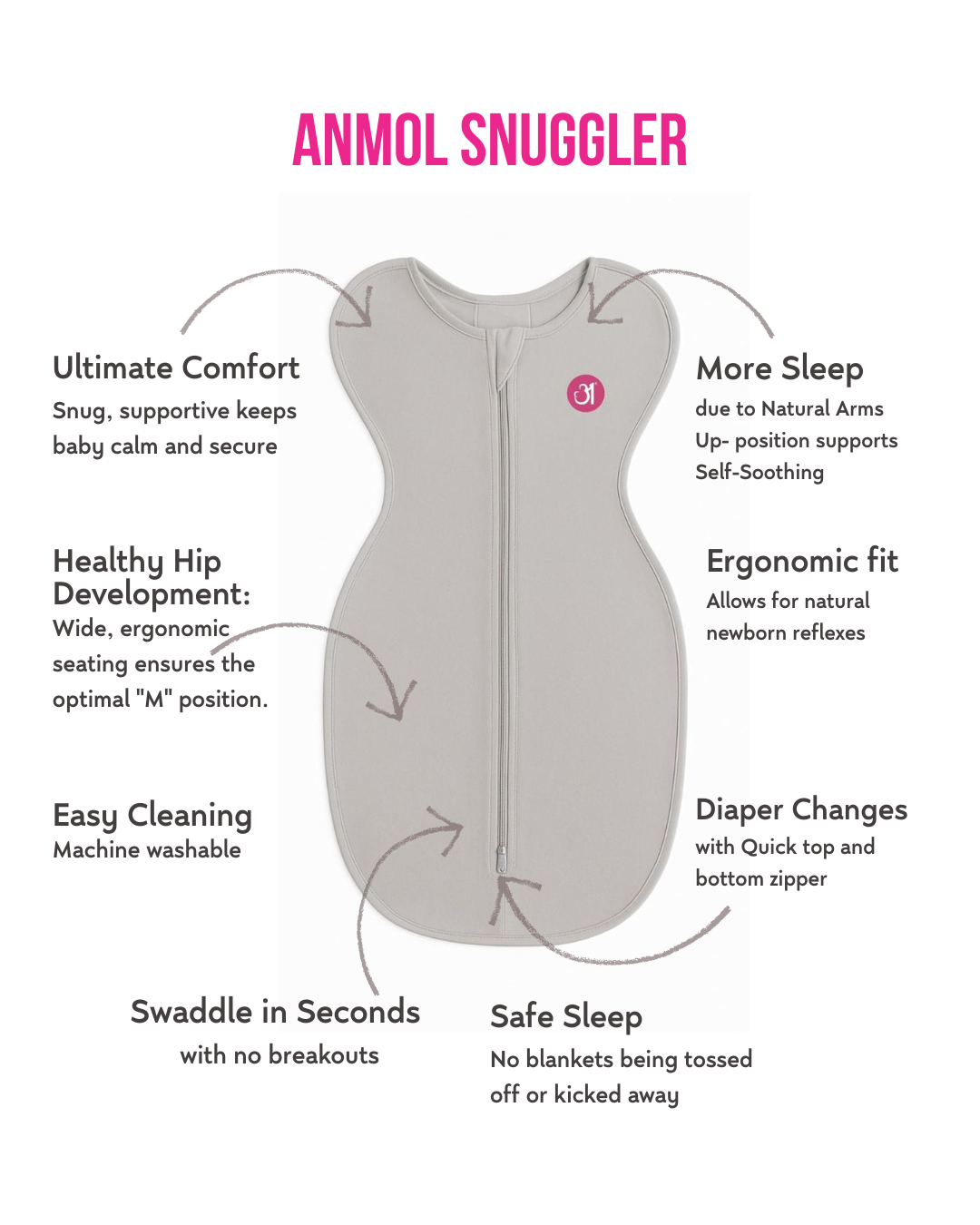 Grey Snuggle - UP - S