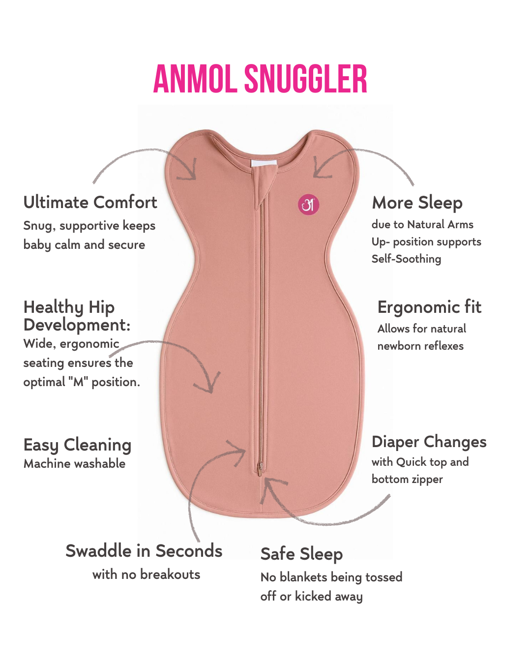 Peach Snuggle UP - S