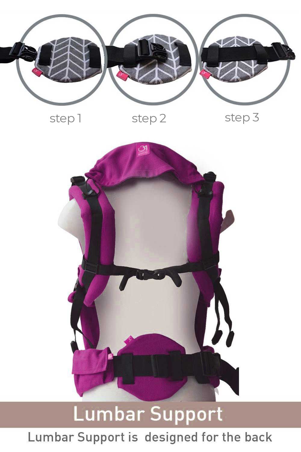 Droolers and Lumbar Support (Purple)