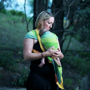 Reyansh Yellow Weft Handwoven Baby Wrap - Anmol Baby Carriers