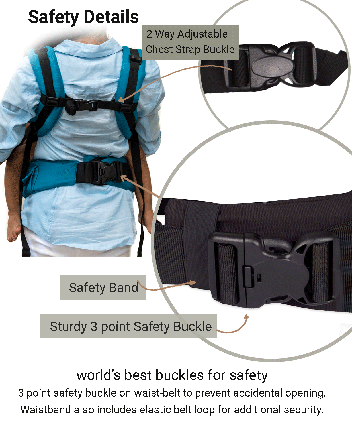 Anmol Basic Pastel Peach SSC - Anmol Baby Carriers