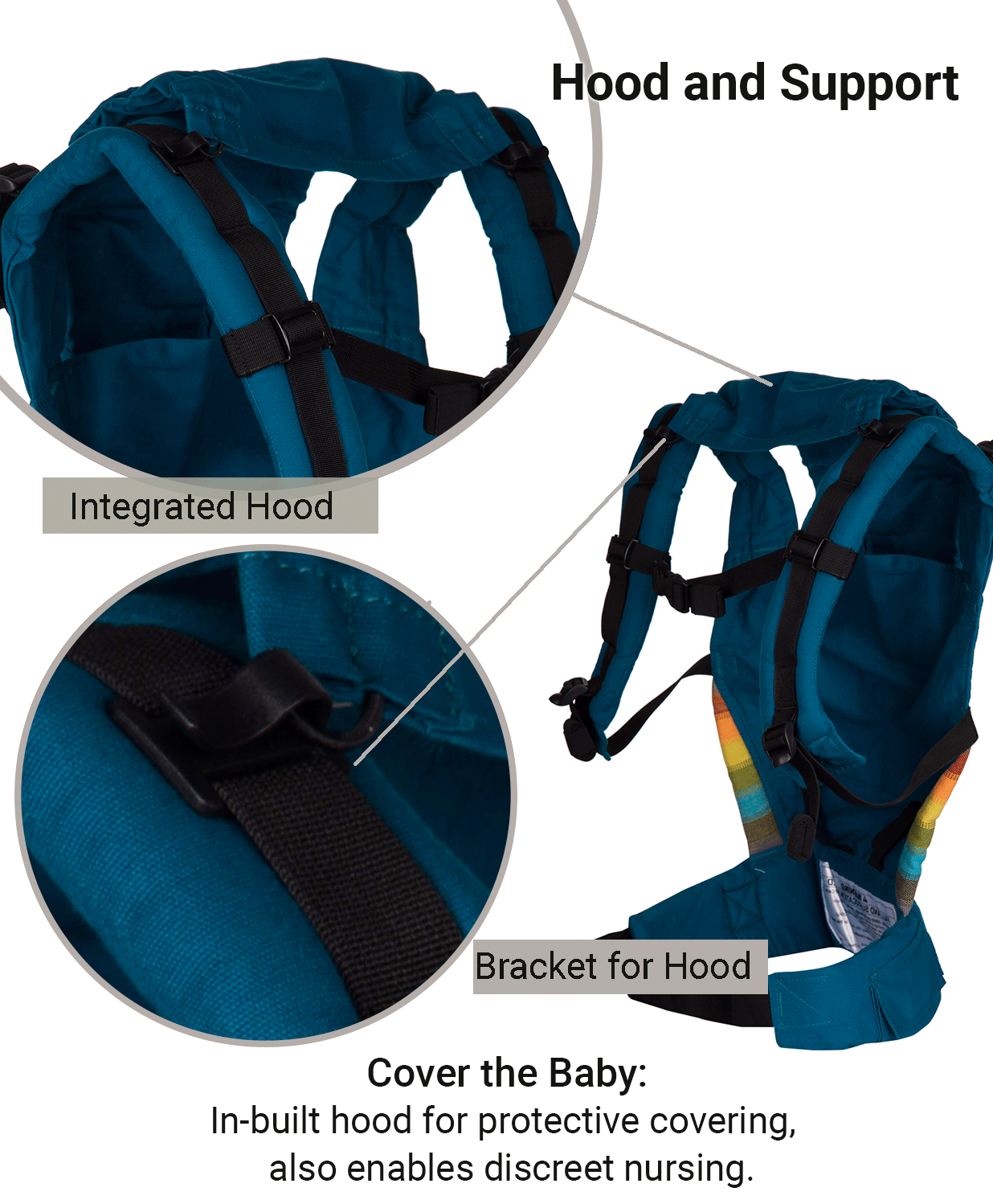 Anmol Basic Pastel Peach SSC - Anmol Baby Carriers