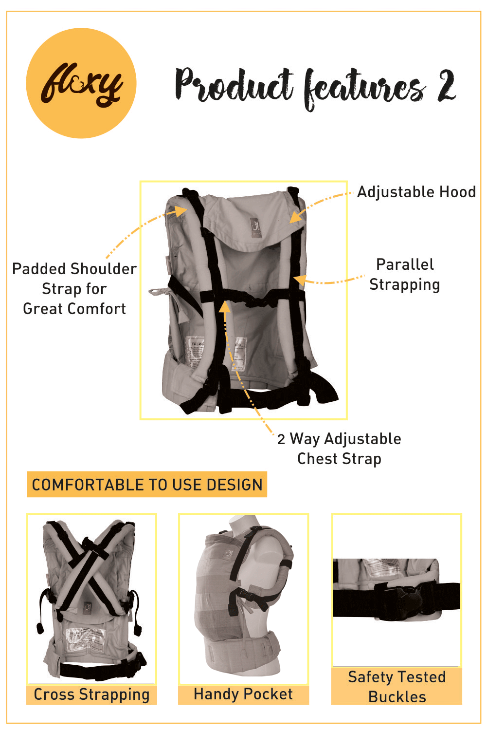 Aquarelle Lotus Red Flexy+Lumbar Support+Droolers - Anmol Baby Carriers