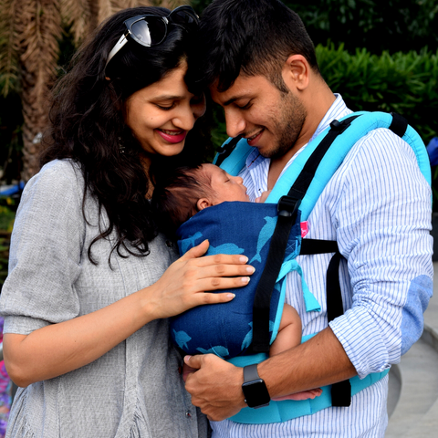 Image of Dolphin Turquoise Blue Flexy - Anmol Baby Carriers
