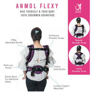 Purple Flexy+Lumbar Support+Droolers
