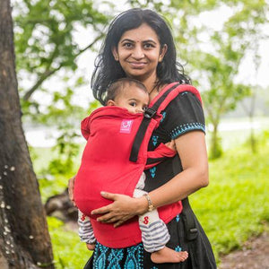 Anmol Basic Handwoven Red SSC - Anmol Baby Carriers