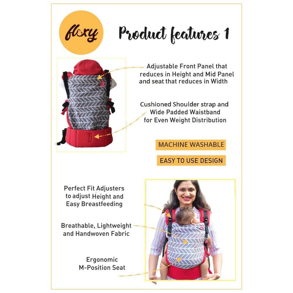 Shiv Red Flexy - Anmol Baby Carriers