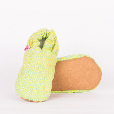 Image of Dhruva Lime Green Shoes - Anmol Baby Carriers
